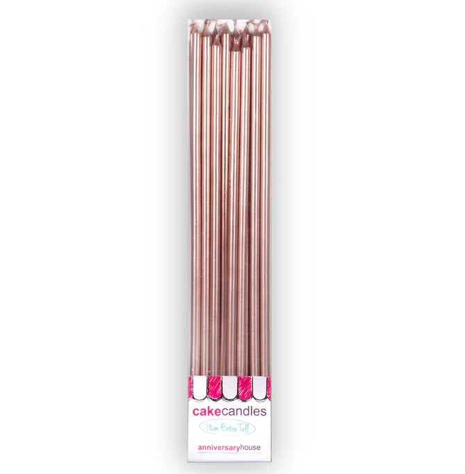 16 Extra Tall Candles & Holders 18cm Birthday Party Cake Topper Decoration Pick