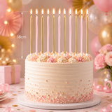 16 Extra Tall Candles & Holders 18cm Birthday Party Cake Topper Decoration Pick