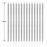 16 Extra Tall Candles & Holders 18cm Birthday Party Cake Topper Decoration Pick