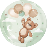 Teddy party plates