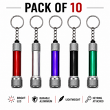 10x LED Torches Bright White Keyring Emergency Camping Mini Night Light Bulk Buy