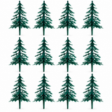 Fir Tree Christmas Cake Topper Decoration Forest Scene Cake Dislay