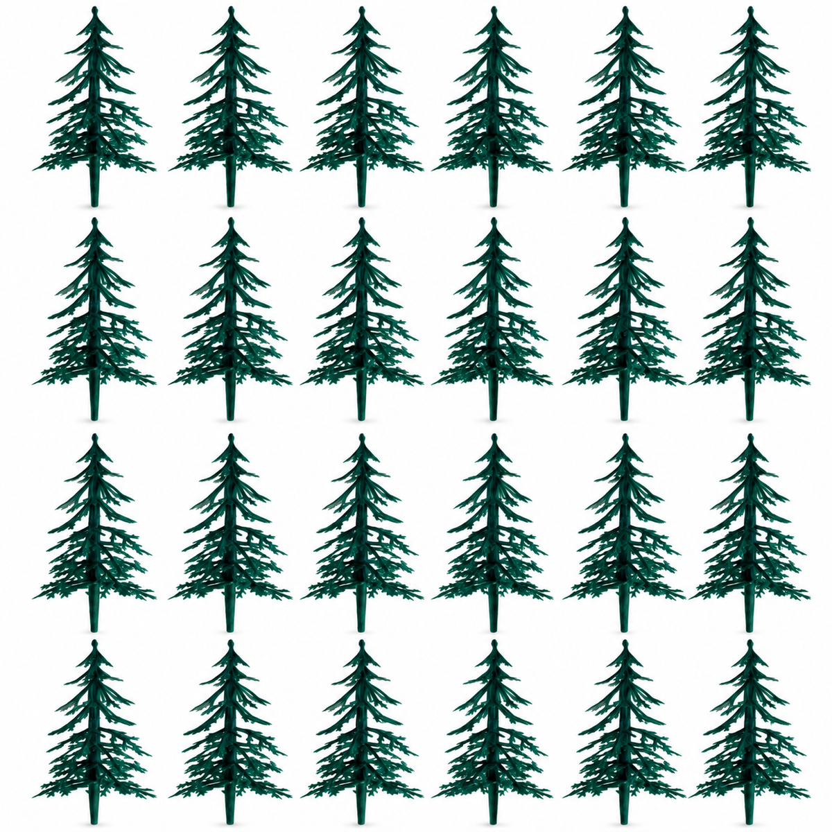 Fir Tree Christmas Cake Topper Decoration Forest Scene Cake Dislay