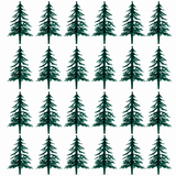Fir Tree Christmas Cake Topper Decoration Forest Scene Cake Dislay