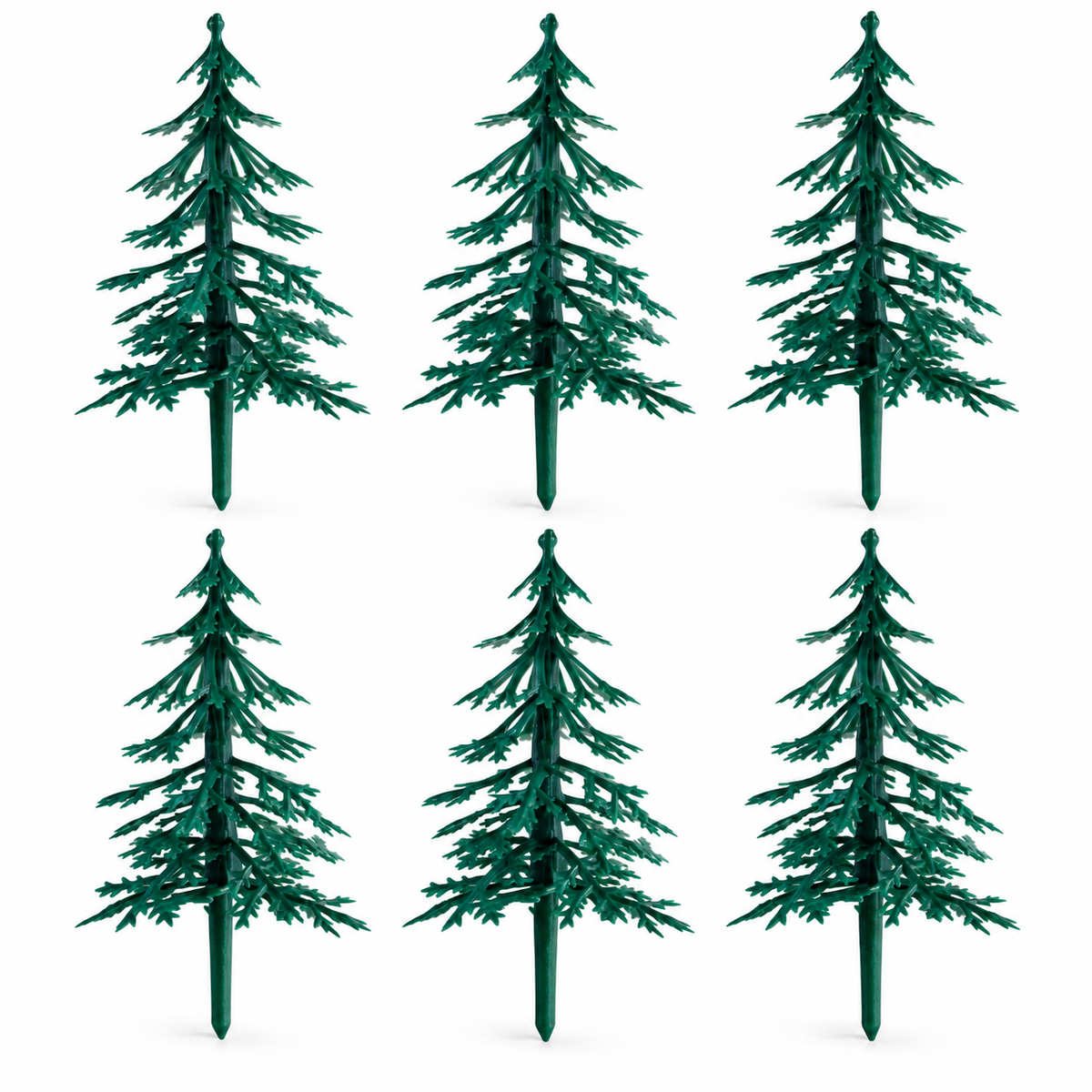 Fir Tree Christmas Cake Topper Decoration Forest Scene Cake Dislay