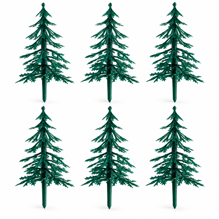 Fir Tree Christmas Cake Topper Decoration Forest Scene Cake Dislay