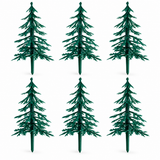 Fir Tree Christmas Cake Topper Decoration Forest Scene Cake Dislay