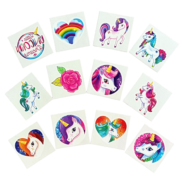 Kids unicorn animal temporary tattoos