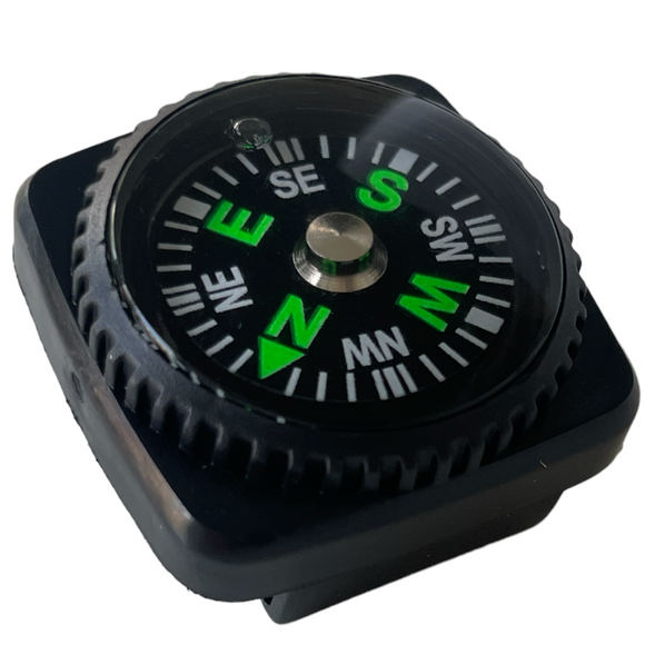 Mini compass to mount to your watch strap