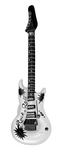 white inflatable rock and roll guitar
