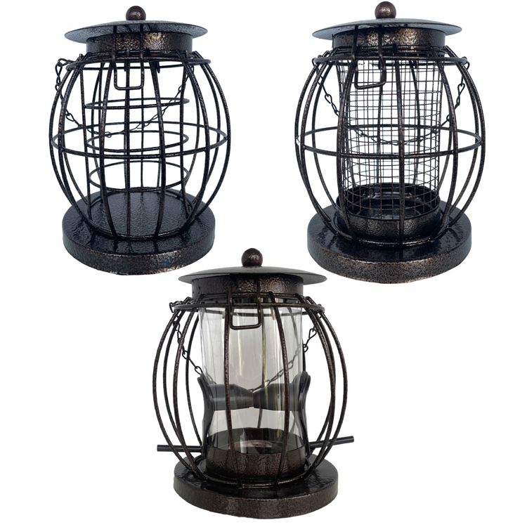 squirrel resistant bird feeders (nut, seed, fatballs)