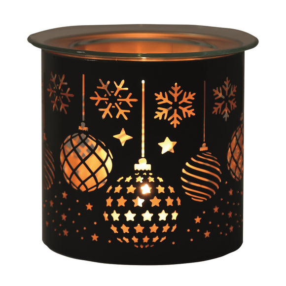 Christmas bauble tea light oil burner