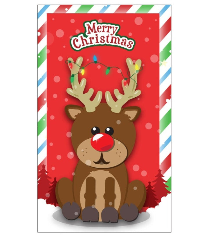 Cartoon reindeer mini notebook 