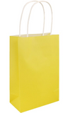 Yellow small paper party gift bag