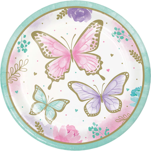 Butterfly party tableware set