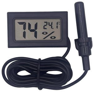 temperature and humidity meter with wire sensor probe