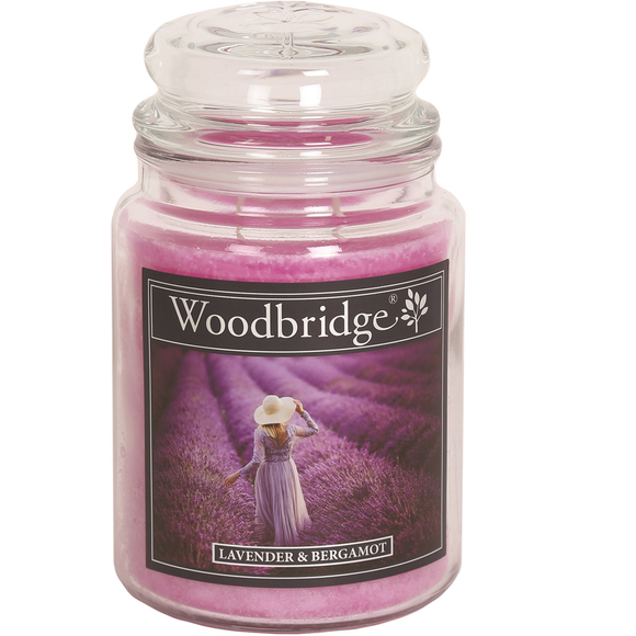 Woodbridge Large Lavender Scented Jar Candle