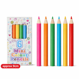Mini Colouring Pencils 12 Packs of 6 Boys Girls Party Bag Fillers Lucky Dip Toys