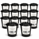 Grave Pot with Lid - Black Vase Flower Holder For Memorial Cemetery Graves