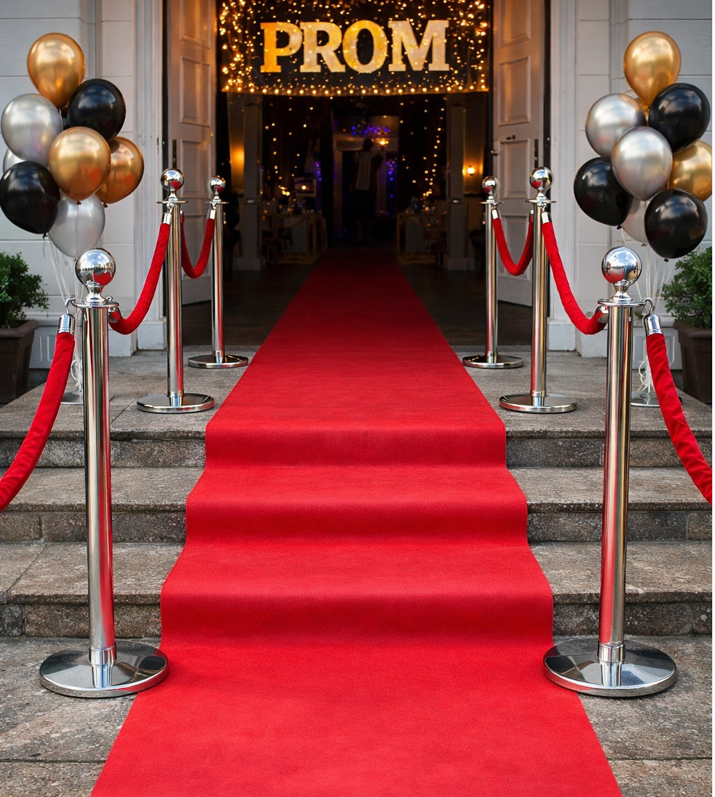 Red Carpet Floor Runner 15ft VIP Party Entrance Decoration Idea
