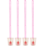 Hen Party Shot Glass Necklace Pink Willy Hen Do Favour Bag Filler