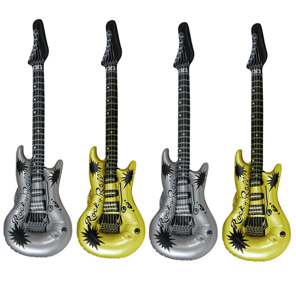 Inflatable Rock Guitar Fancy Dress Party Decoration Blow Up Music Festival Prop