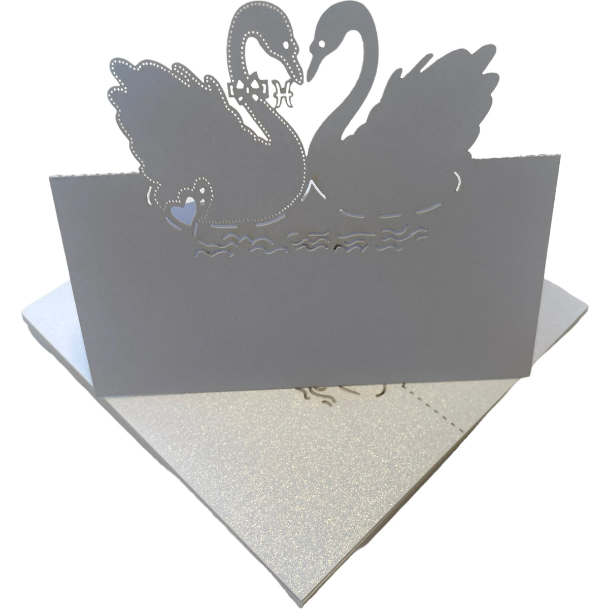 Swan Place Cards for Wedding Guest Names or Table Numbers