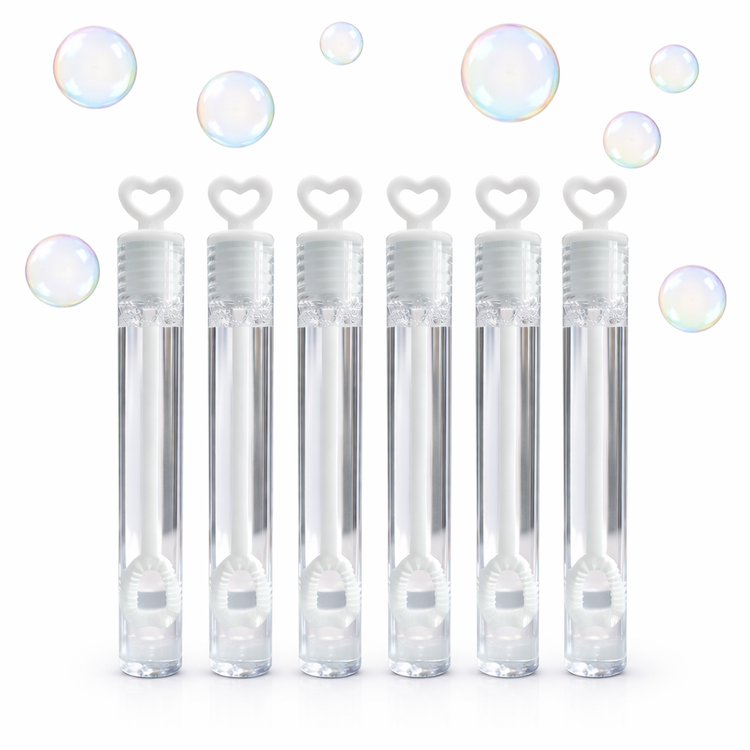 White Bubble Tube Wedding Party Favours Bag Filler Gift Table Decoration Idea