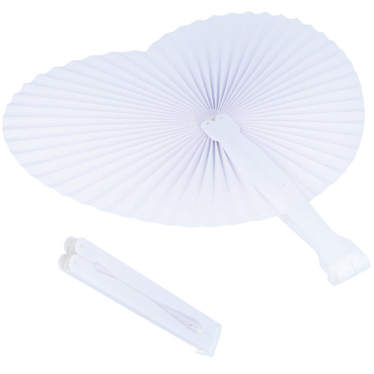 White Paper Fan Folding For Summer Wedding Favour Party Bag Filler