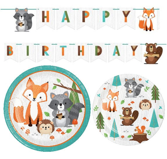Woodland Wildlife Party Tableware