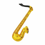 yellow inflatable saxophone