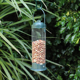 wild bird nut feeder with nuts