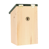 bakc of garden bird wooden nesting box