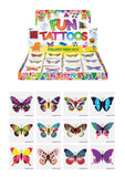 Butterfly temporary tattoos (pack of 12)