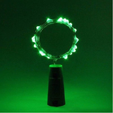20 LED green cork string light