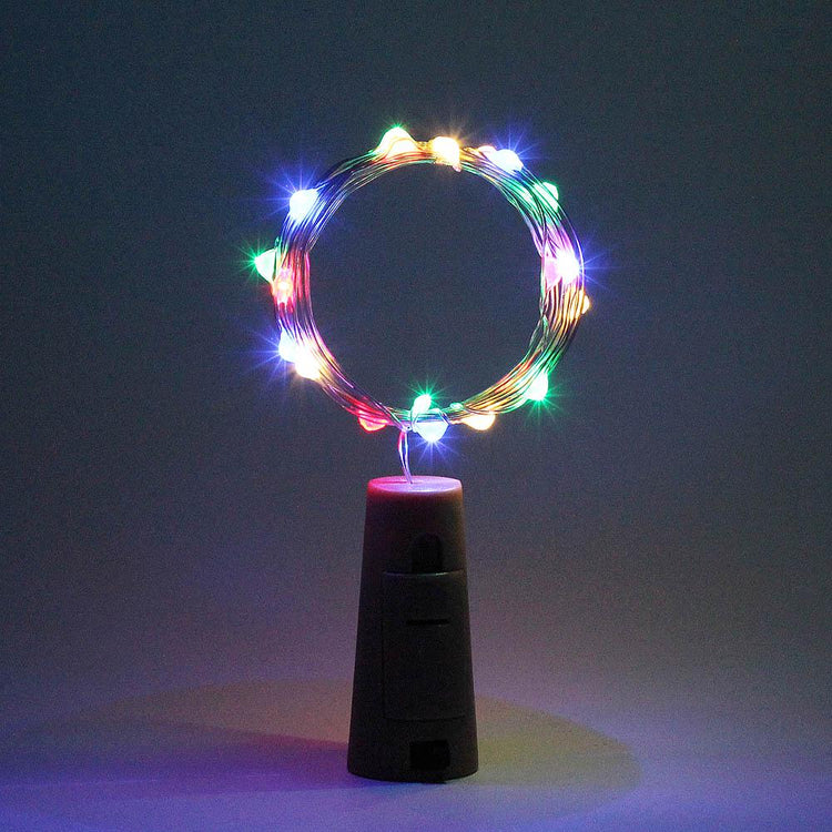 20 LED multicolour cork string light