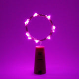 20 LED pink cork string light