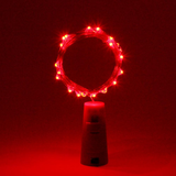 20 LED red cork string light