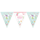 Fairy themed birthday party banner
