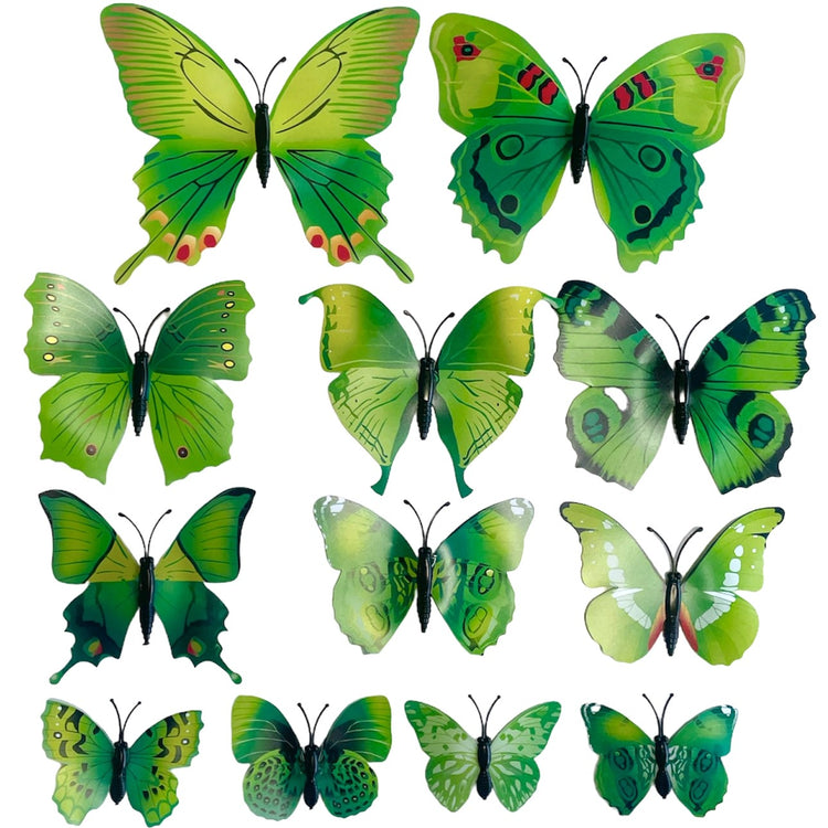 Butterfly Wall Stickers 3D Sticker and Magnetic Insect Home Wall Decor Docoration