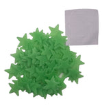 Green glow in the dark star wall stickers