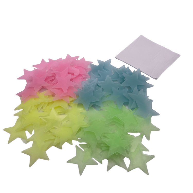 multicoloured glow in the dark stars