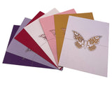 Butterfly place cards red pruple white ivory gold pink lilac