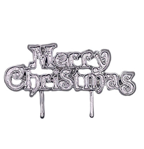 merry christmas sign cake topper