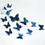 3d Butterfly wall stickers blue
