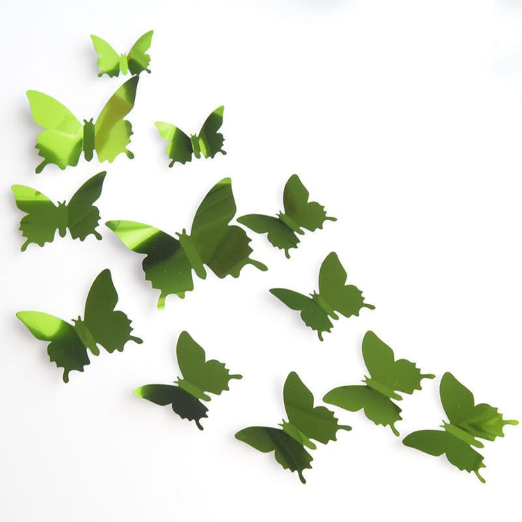 3d Butterfly wall stickers green