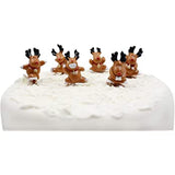 Rudolph christmas cake toppers on cake