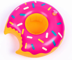 inflatable doughnut drink holder