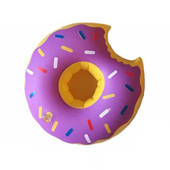 inflatable doughnut drink holder