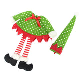 Spotted elf christmas bottle cover